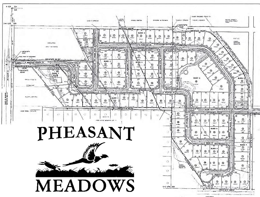 Pheasant Meadows Subdivision Plat Map